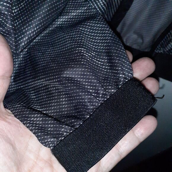 puma jacket mens S storm Cell Waterproof Zip Front Black Gray Track Jacket - Picture 6 of 8